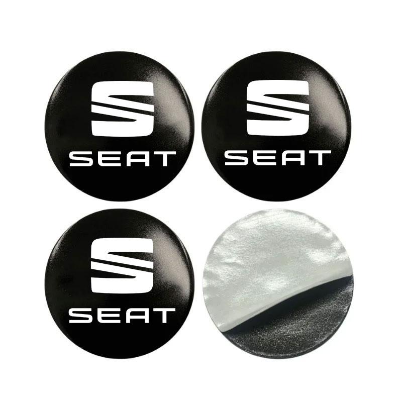 djbf10 56/60/65mm Car Wheel Center Hub Sticker Badge Sticker For Seat Leon Ibiza Alhambra Exeo Altea Arona Mii IBL Car Accessories
