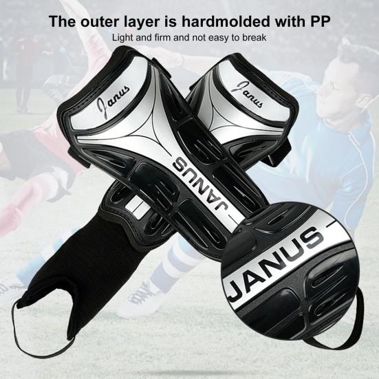 1 пара футбольных накладок на голень с защитной твердой оболочкой, ударопрочная, сверхлегкая, с губчатой подкладкой из этиленвинилацетата, накладки на голень для взрослых