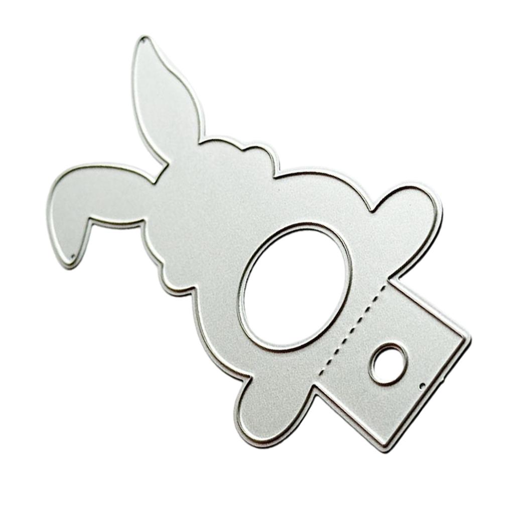 Металлические вырубные формы Пасхальные кролики Вырубки Шаблоны Формы Трафареты для тиснения для Альбома Скрапбукинга Бумажное украшение