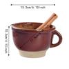 Rustic Style Garlic Grinding Bowl Non-Slip Base Garlic Grinder Kitchen Herb Grinding Mortar  Spices