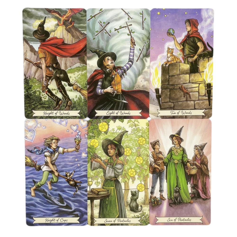 Everyday Witch Tarot Cards A 78 Deck Oracle English Visions Divination Edition Borad Playing Games