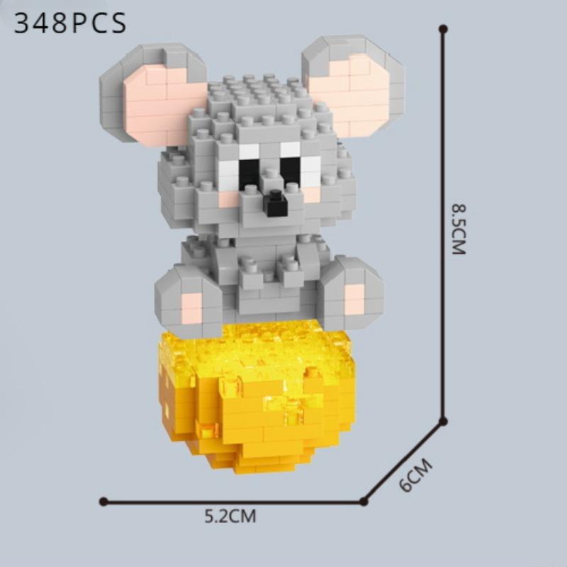 Mid -granular Puzzle Assembly Building Block Toy Chinese Zodiac Signs