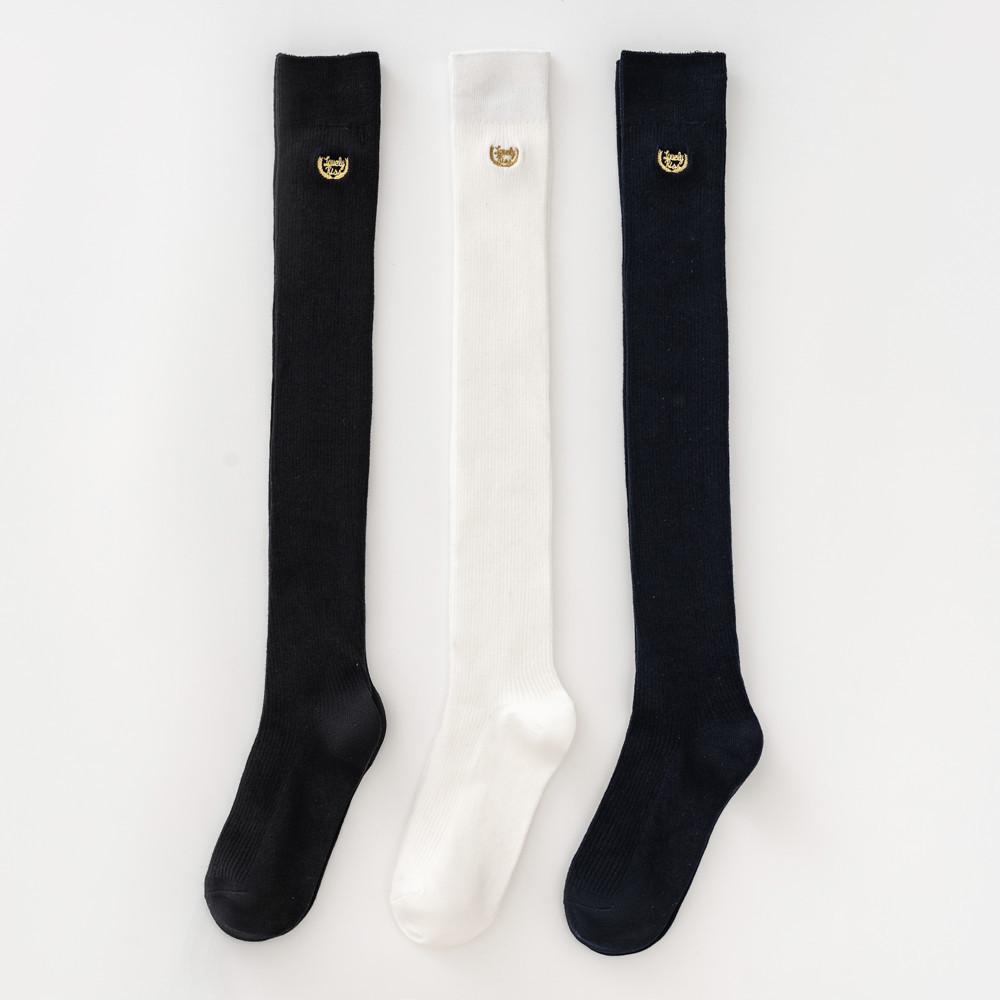 Студенческие длинные чулки, Женские длинные чулки, Универсальный стиль колледжа, Чулки выше колена, Весна и осень, Четыре сезона, Чулки до колена,