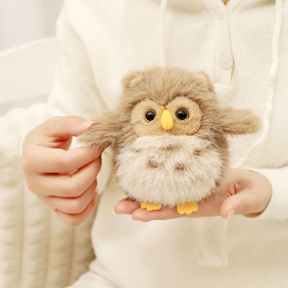 Soft Magnetic Shoulder Standing Owl Doll Fun Doll Pet Bird Stuffed Doll Kids Gifts