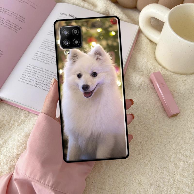 Чехол для телефона Samsung Galaxy с изображением японского шпица A54 A34 A14 A13 A51 A71 A33 A53 A73 A12 A22 A32 A52 A72 A52S