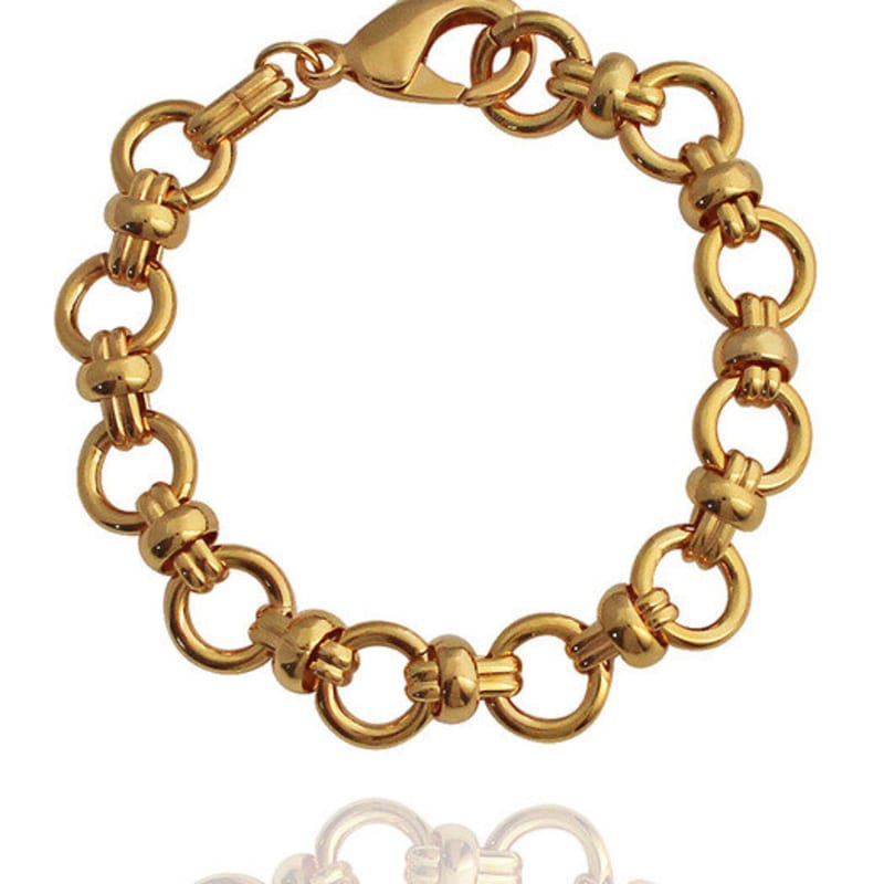 AUGUST ALICE Bold Ring Chain Bracelet _ Gold