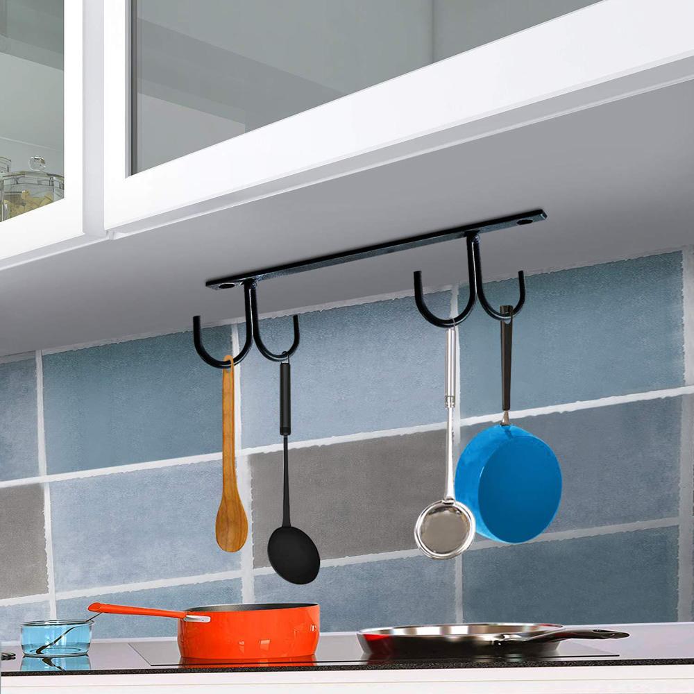 Multi-Purpose Coffee Cup Cupboard Kitchen Utensil Mug Rack Cup Hanger Cup Holder Storage Shelf