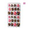 Children Press On Candy Color Self Adhesive Fake Nails False Nails Nail Art Manicure Tips
