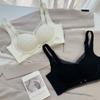 Women's big breasts show small thin styles, gathered without steel rings, paper sheet adjustment type, double breasts, anti-sagging bra, sexy bra