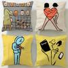 Классический художник JeanJullien Наволочка Мягкая Легко стираемая Подушка Универсальная для Дивана Кровати Путешествий и Офиса