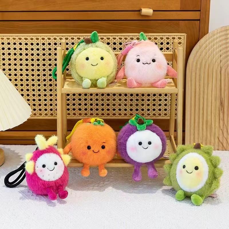 Fruit Plush Toy Mango Dragon Fruit With Soft Short Fleece For Kid Gift Collection