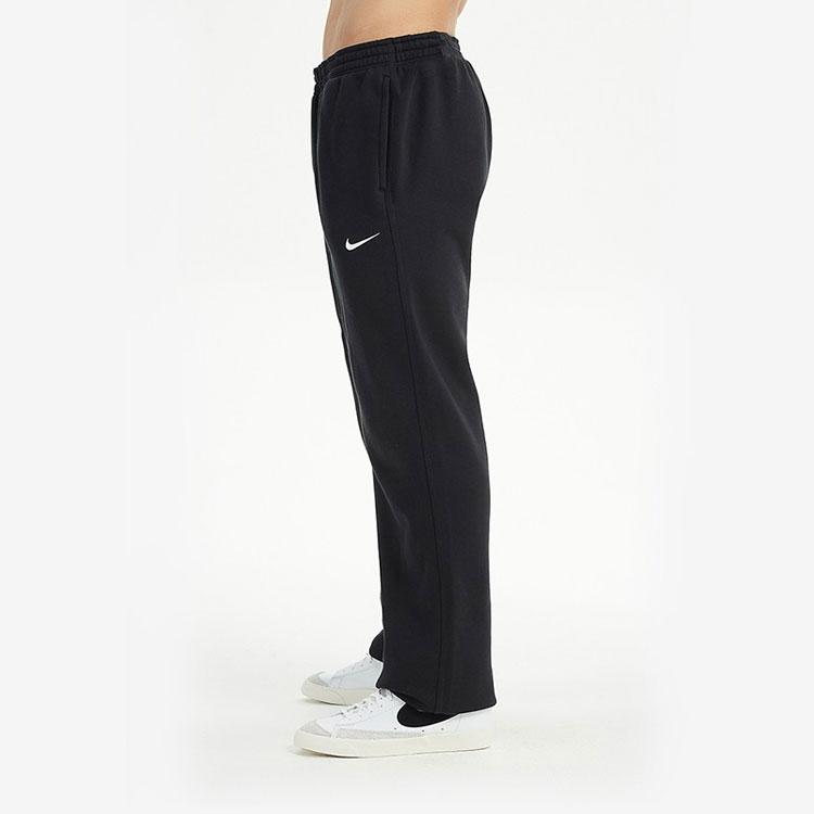 Nike Брюки Club OH Pant Swoosh NF Logo на флисовой подкладке Мужские трикотажные брюки черные 623455-010