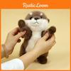 Otter Plushie Soft Rabbit Fur Stuffed Toy With Pp Cotton Filling For Room Kids