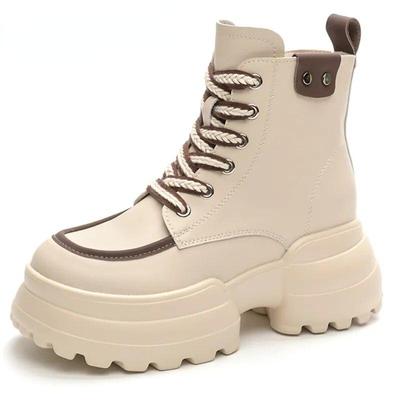 Женские повседневные ботильоны, весна-осень-зима, роскошные дизайнерские молодежные трендовые массивные ботинки