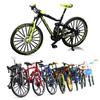 Mini 1:10 Alloy Bicycle Model Toy Diecast Metal Finger Mountain Bike Racing Toy Bend Road Simulation Collection Toys for Children