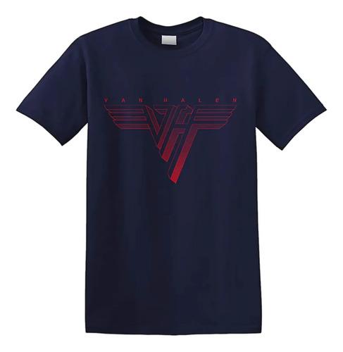 Unisex shirt Cotton Oversize Large Size New Van Halen - Camiseta Tamanho Azul Da Banda De Rock 'classic