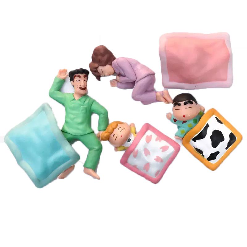 Nohara Family Sleep Squad Crayon Shin-chan Dashboard Ornaments