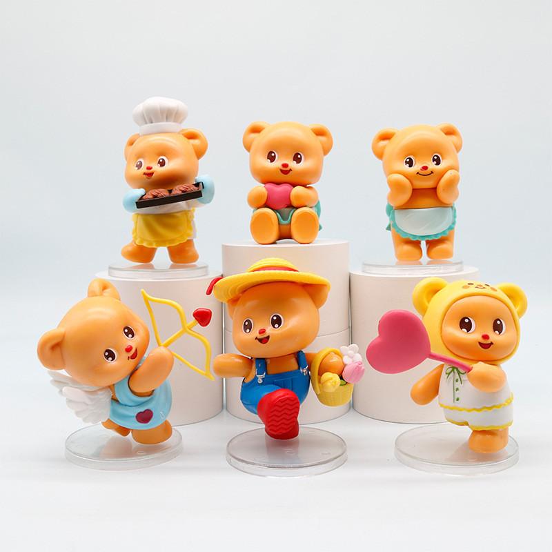 Bear Butter Lovable Pvc Figurine For Creative Desk Decor And Trendy Collectible