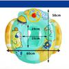 Утолщенное детское кольцо для плавания, детское мультяшное губчатое дно, кольцо сиденья на руль, надувной круг для плавания в воде для младенцев и детей младшего возраста