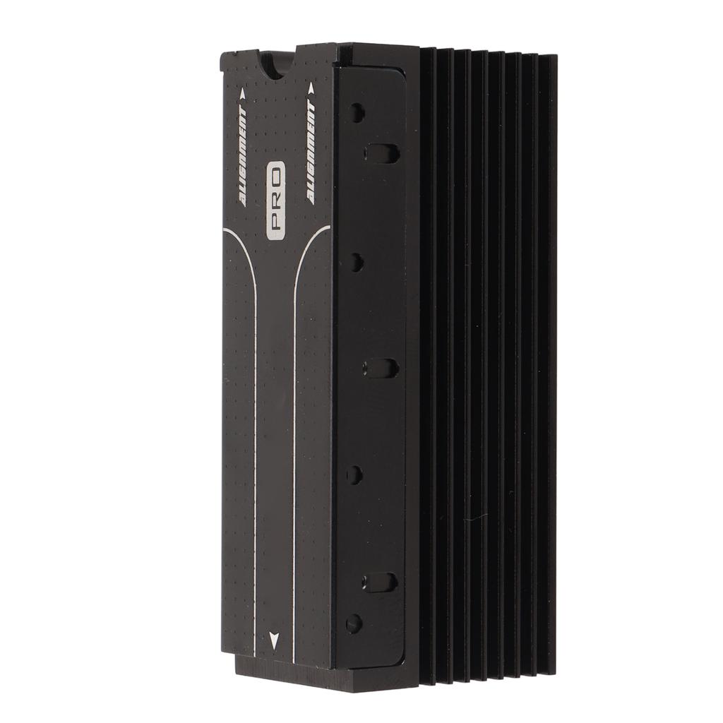 Радиатор M.2 с 3 термопрокладками Алюминиевый сплав Тихая работа Кулер для NVME 2280 SSD Радиатор для SSD Черный