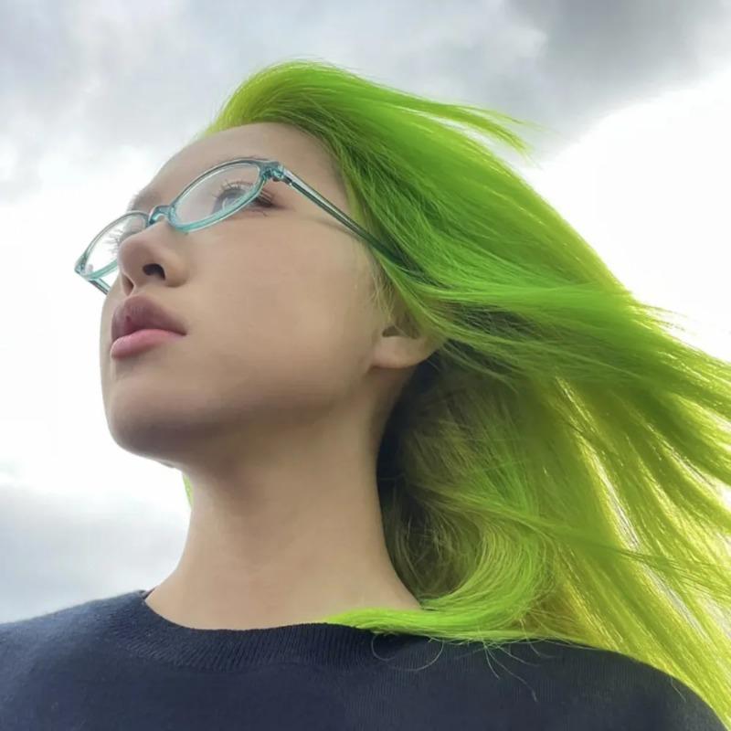 Retro Blue Green Oval Small Frame Glasses Frame Women'S Anti Blue Light Glasses New Fashion Style Eyeglasses Frame