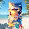 Customizable personalized beach towels Pokémon themed designs.Suitable for the beach, yoga, sports;ideal as beach accessories