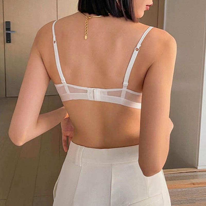 TERMEZY New Thin Lace Underwear Women Bralette Push Up Brassiere Sexy Hollow Out Bra Set French Lingerie Female Bra and Panty Set