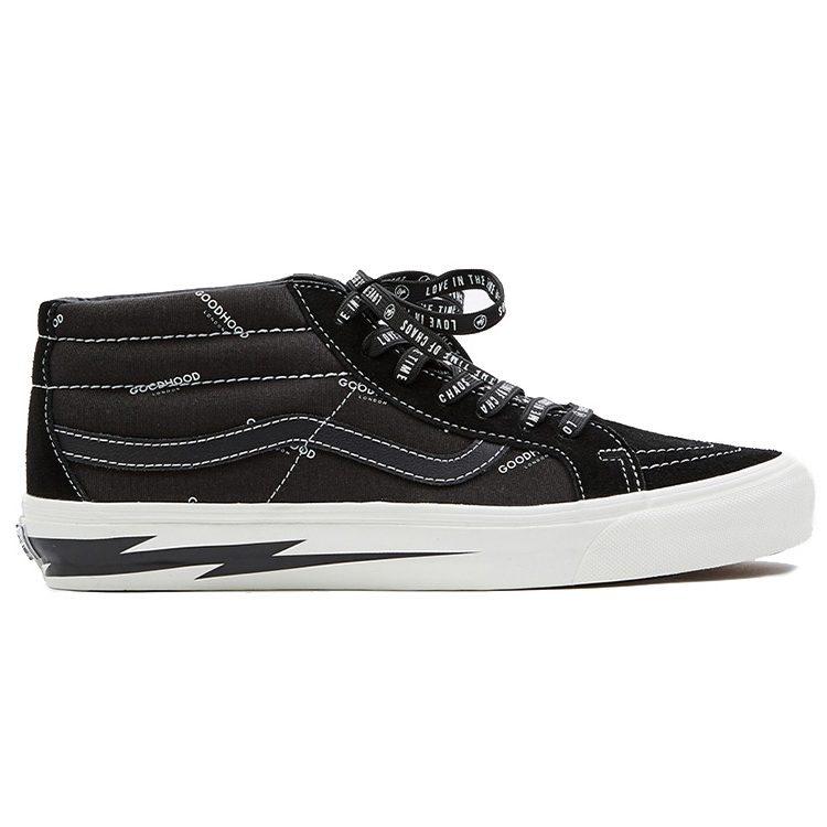 Vans Goodhood X Vault Og Sk8 Mid Lx Ретро Кроссовки 'Черный Белый' VN0A3ZCDRJZ