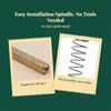 6xDoor Lock Spindle Bar, Square Iron Shaft, Replacement Handle Parts, Easy Installation 10x0.8x0.8cm