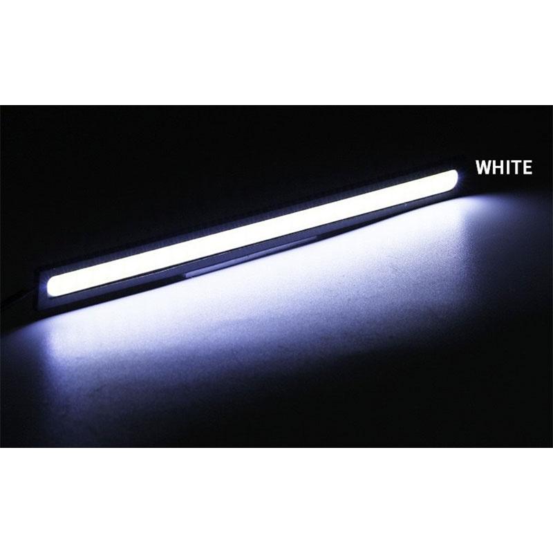 Полоса дневных ходовых огней для автомобилей, декоративная световая панель, супер яркие светодиодные ленты 12 В для автомобиля, 17 см