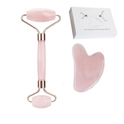 Массаж лица Жадеит Натуральный жадеитовый камень Инструмент для ухода за красотой лица для всего лица Улучшает кровообращение Предотвращает и уменьшает Унисекс Ролик, Массажер,