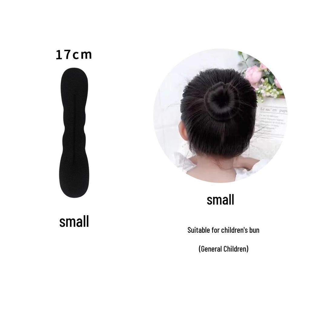 Детский пучок для волос - Пушистый цветок-бутон, клипса для легких причесок с двойным пучком