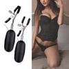 1Set Breast Clamp Odor-free Silky Metal Nipple Screw Clip Vibrator Egg for Women