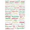 Christmas Stickers - Greeting Messages - 134 Pieces