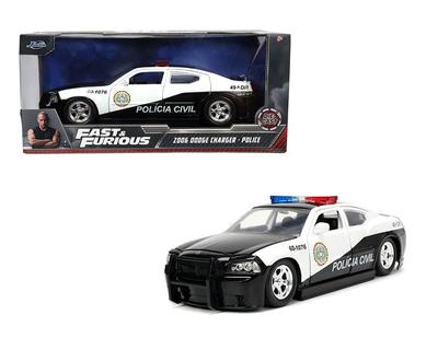 Игрушки Джада 1:24 Форсаж Литая модель автомобиля 2006 Dodge Charger Полиция [Параллельный импорт]
