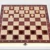 1 Set 3-In-1 Chess Board Game Wooden Chess Checker Backgammon Game Foldable Portable
