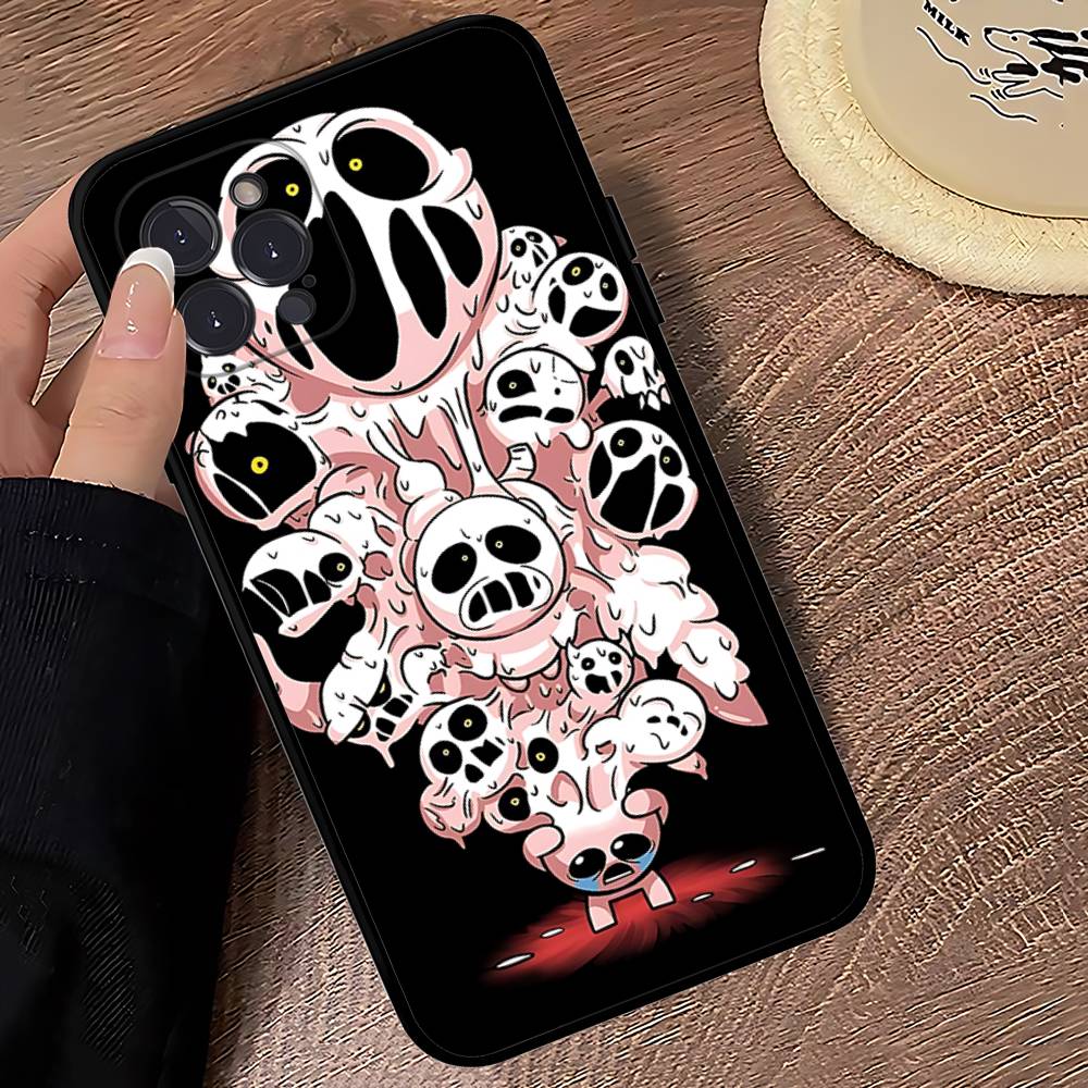 Чехол для телефона The Binding Of I-Isaac Black Мягкий для iPhone 16 15 14 13 11 12 17 Pro Max Mini Plus