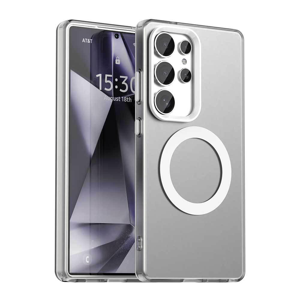 Матовый Магнитный Чехол для Телефона Samsung S26 Ultra - Совместим с S24/S23, Дизайн "Как Кожа", Новая Модель A57.