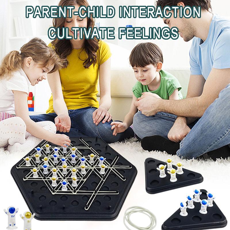 Детская Геометрия Треугольная Цепь Шахматная Доска Настольная Игра Игрушка Геометрическая Логика Мышление Игра-Вызов Веселая Интерактивная Стратегическая Игрушка