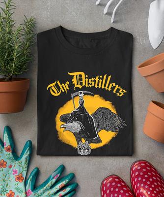 Редкая футболка The Distillers с коротким рукавом, черная, размеры от S до 4XL, унисекс