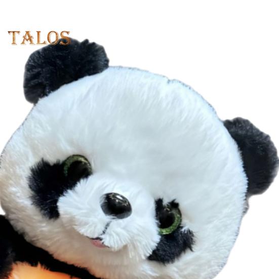 Panda Bear Plush Toy with Sound Light Sensing Soft Comfortable Stuffed Animal for Anxiety Relief Soothing Sleep Companion with Musical Lights