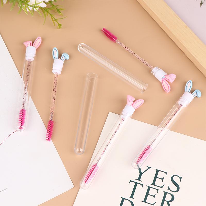 Rabbit Eyelash Brush Mascara Wands Spoolies Tube Make Up Brush Tools