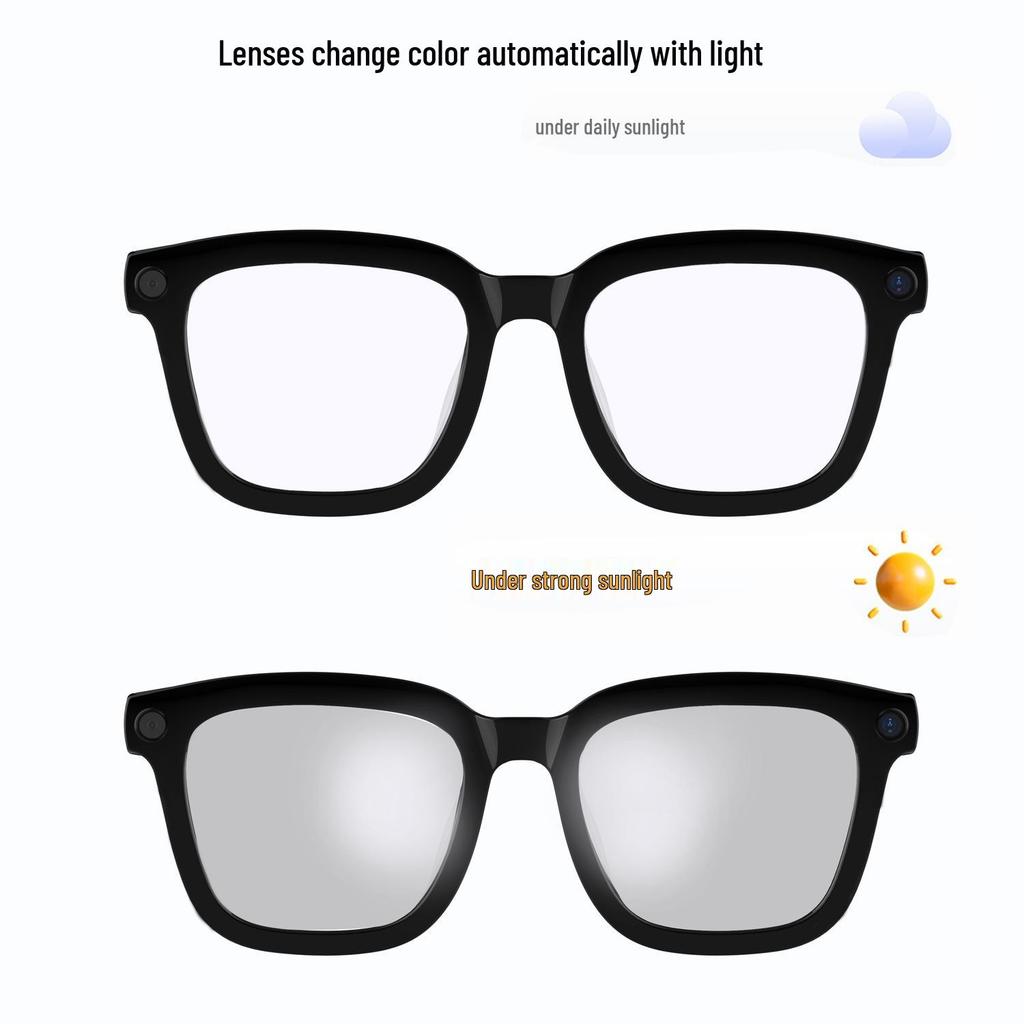 HD 800W AI Smart Glasses: Photo Recognition, Video Recording, Image Stabilization, Translation.