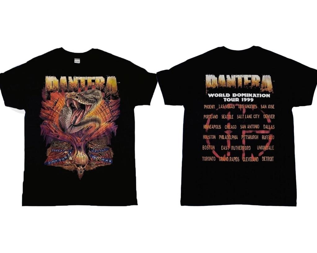 ВИНТАЖНАЯ Футболка Pantera World Domination Tour 1999 Унисекс S-5XL