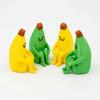Yellow Green Anxious Banana Ornaments PLA Material Mini Model Desktop Toys  Home Decoration