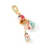 Crystal Matryoshka Doll Necklace Heart Clavicle Chain Openable and Closable Keychain  Festival Gift