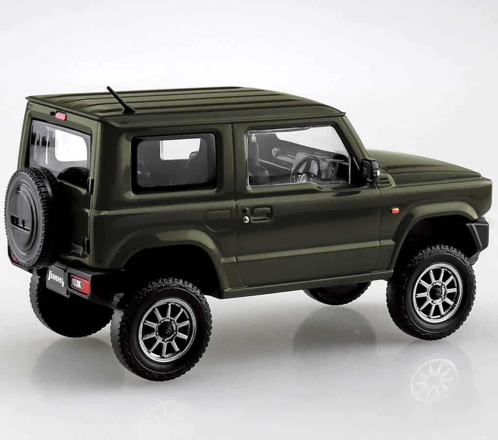 AOSHIMA The Snap Kit Series Suzuki Jimny Custom Wheel Пластиковая модель 1/32 (Джунгли Грин) Цветовая кодировка № 08-SP1