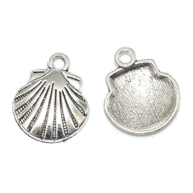 Набор из 18 самодельных украшений из сплава «Морская жизнь»: Подвески из ракушек и раковин для браслетов, ожерелий и серег