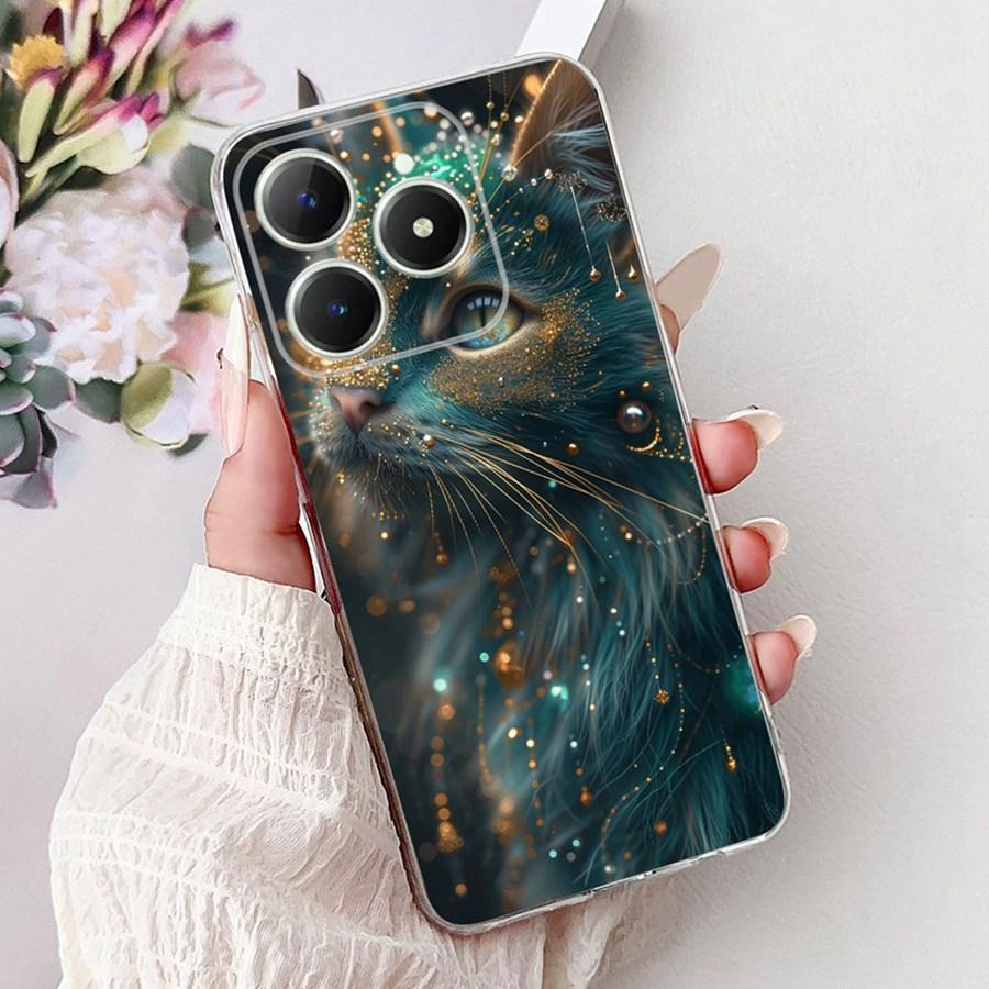 Для OPPO Realme C61 C63 Чехол C 61 RMX3939 Новый дизайн ТПУ Мягкий силикон Ударопрочный Coque Funda Для RealmeC63 C6 1 Чехол для телефона