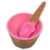 Ice Cream Spoon Cute Shape Food Grade Non-stick Anti-freeze Anti-slip Handle Tableware Multi-colored Homemade Ice Cream Cup